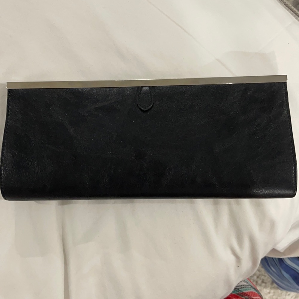 Chinese laundry leather clutch